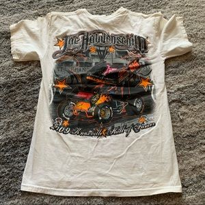 White T shirt with spirt car, Size Small